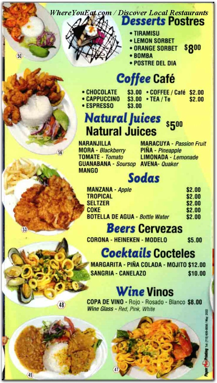 menu image