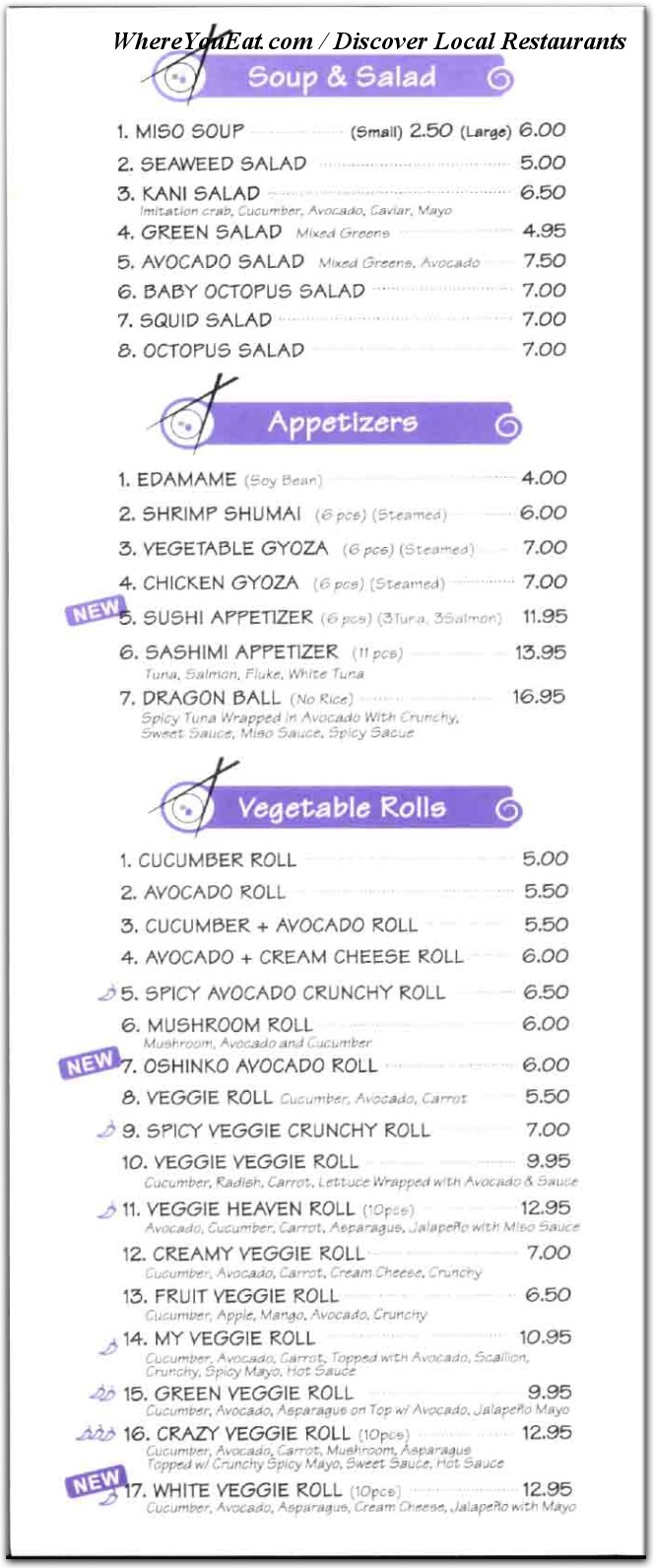 menu image