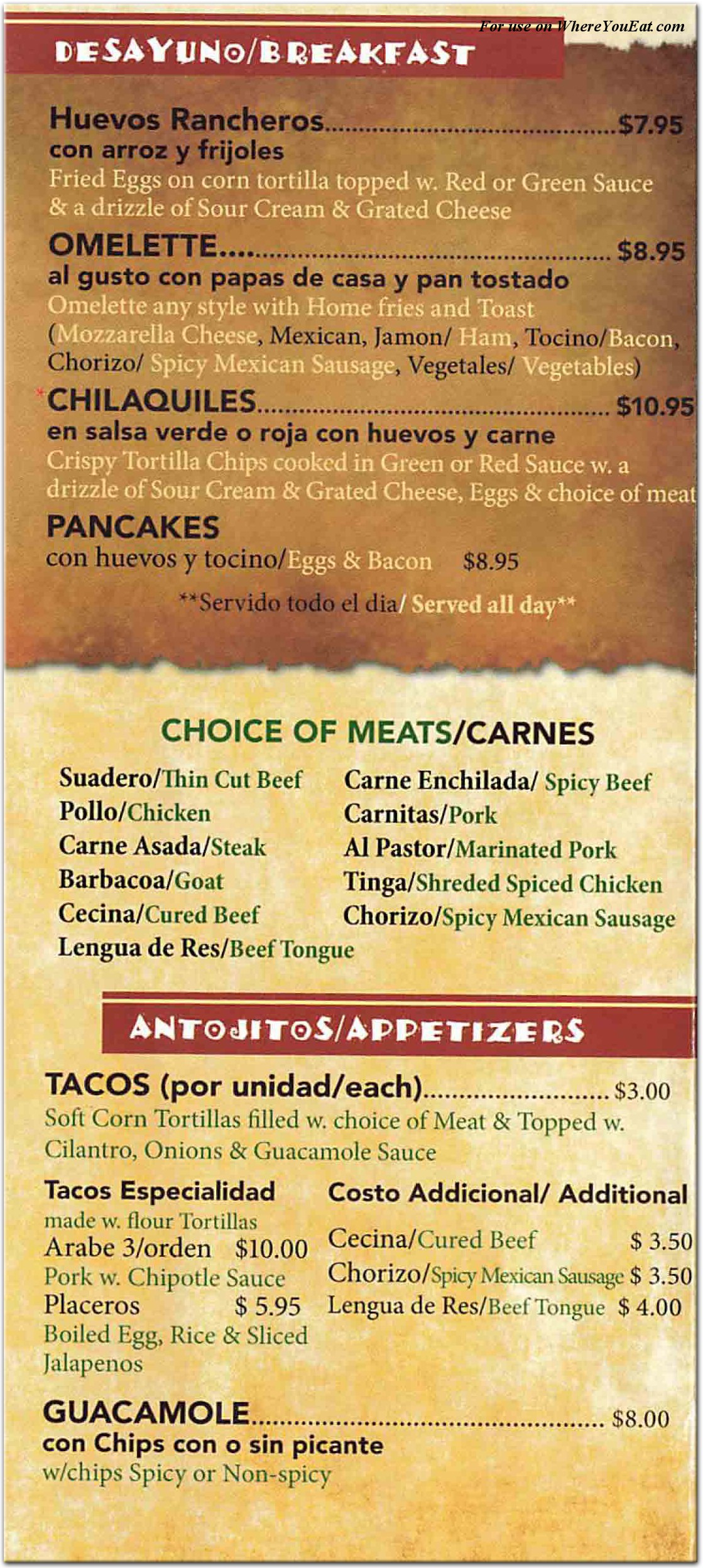 menu image