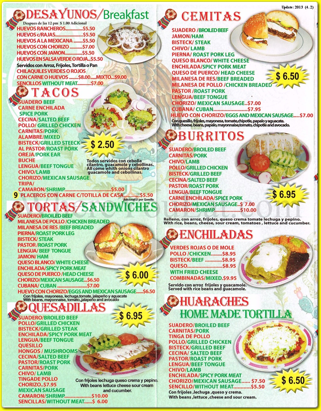 menu image