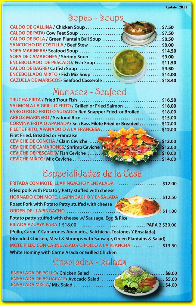 menu image