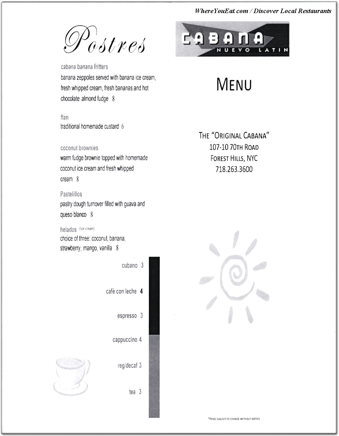 menu image