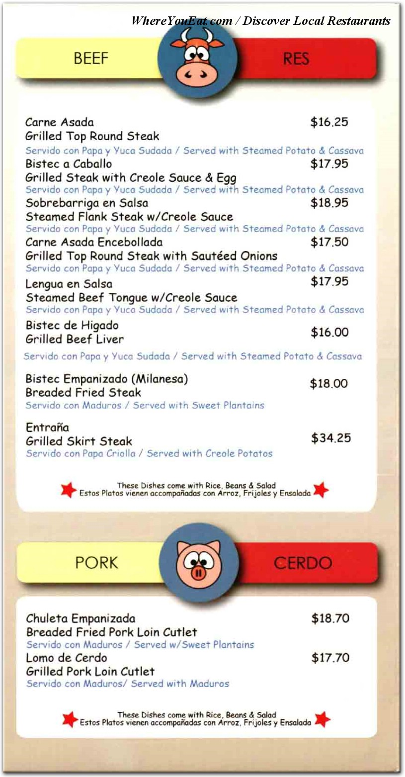 menu image