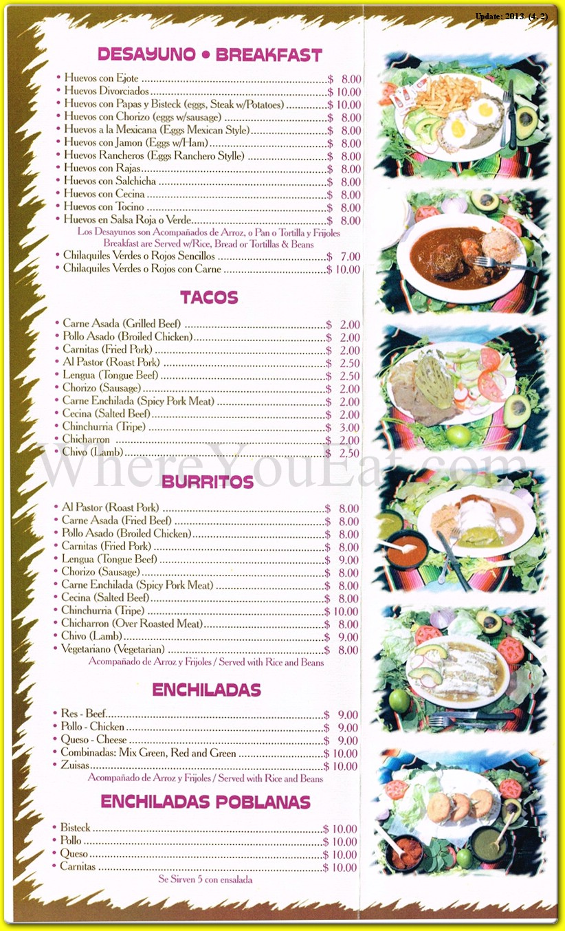 menu image