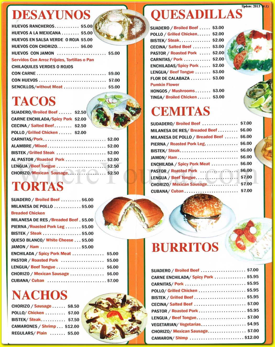 menu image