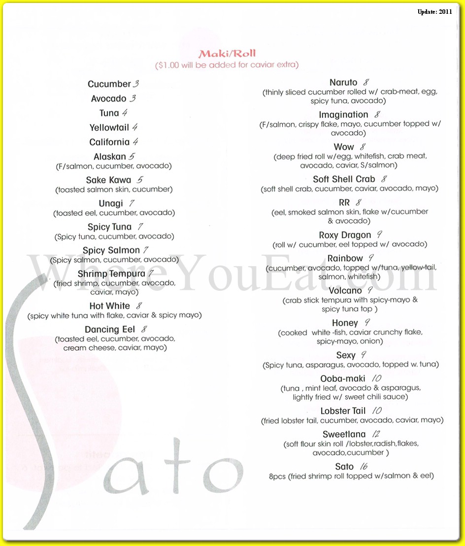 menu image