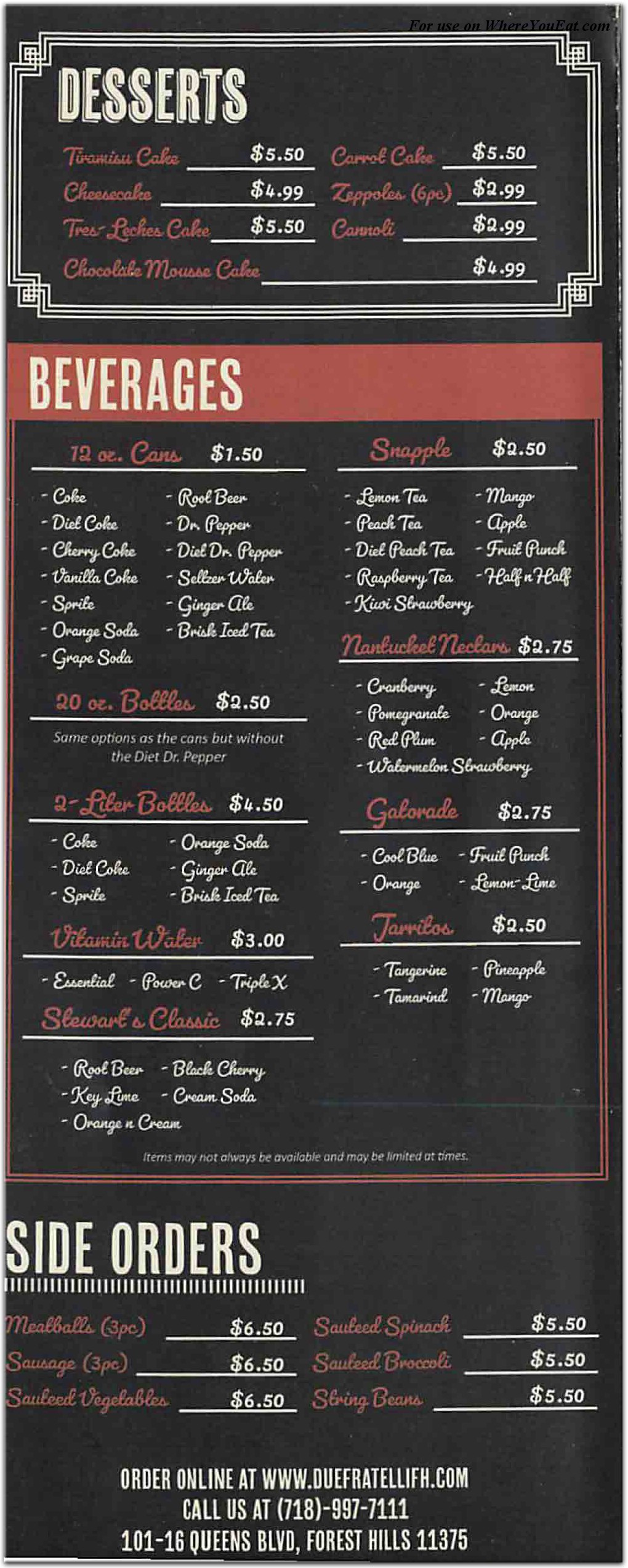 menu image