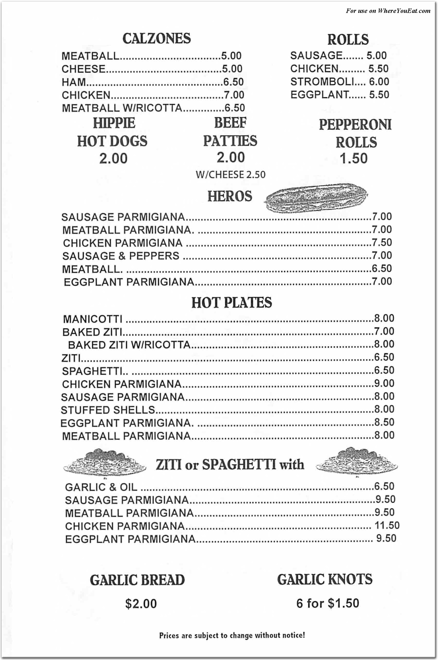 menu image