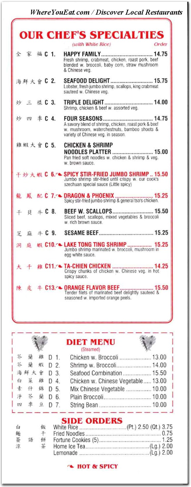 menu image