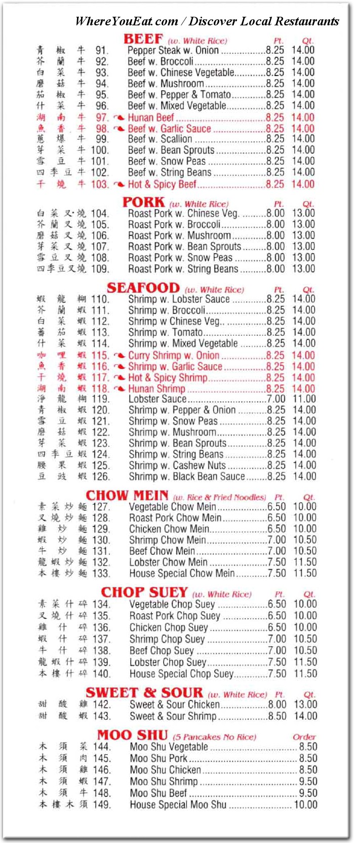 menu image