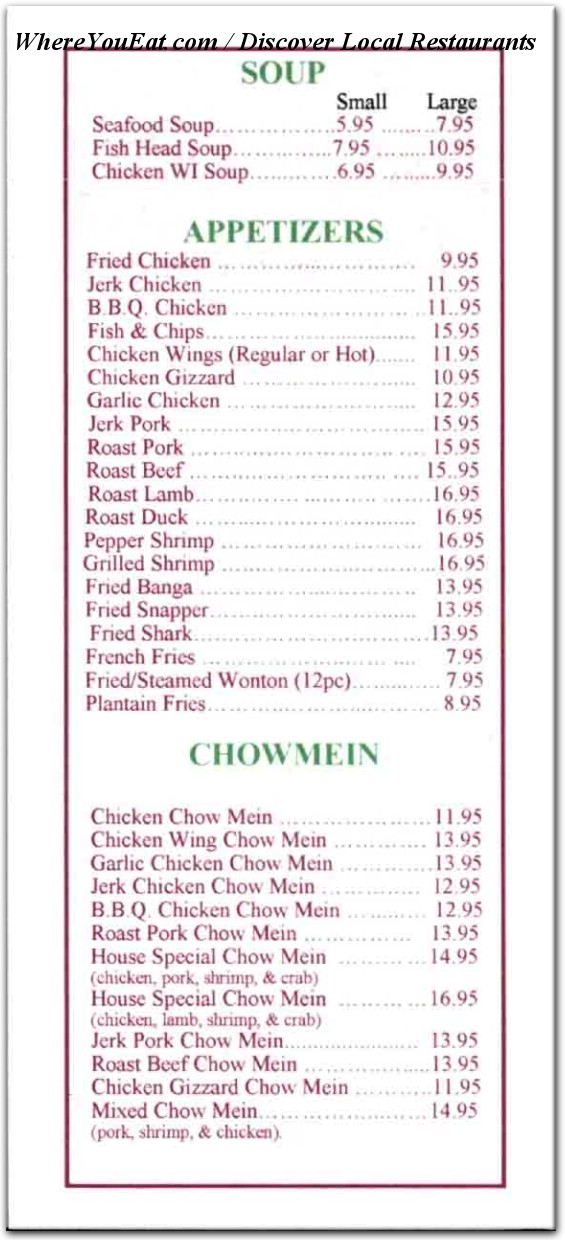 menu image