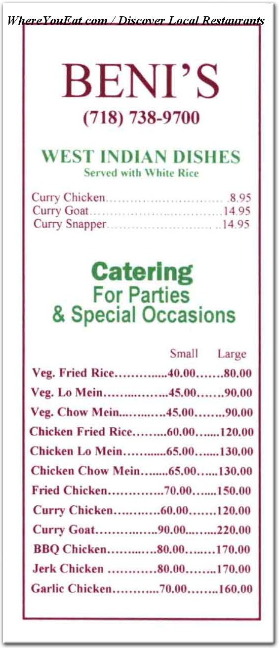 menu image