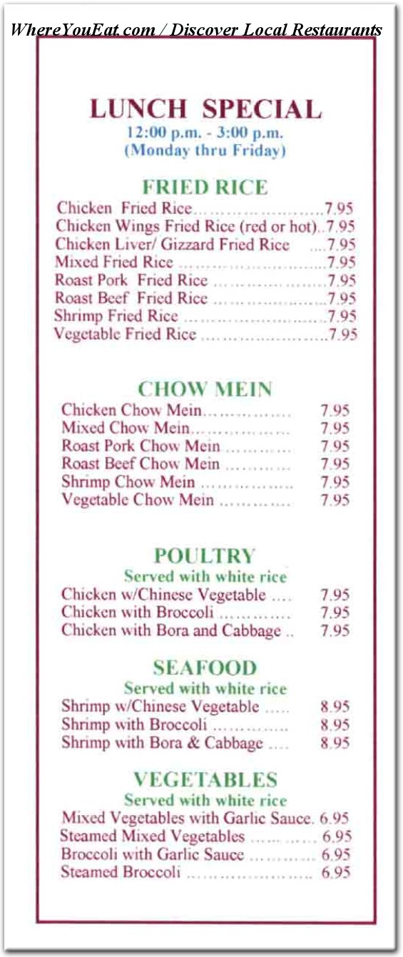 menu image