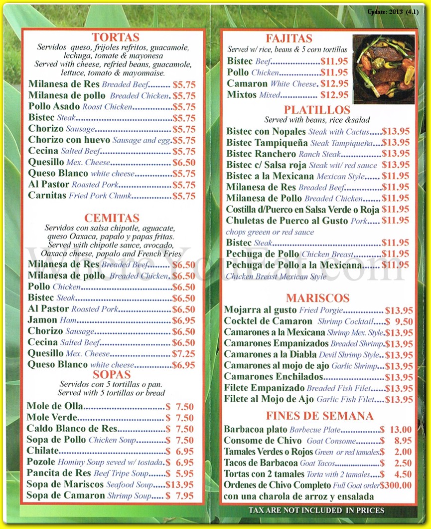 menu image