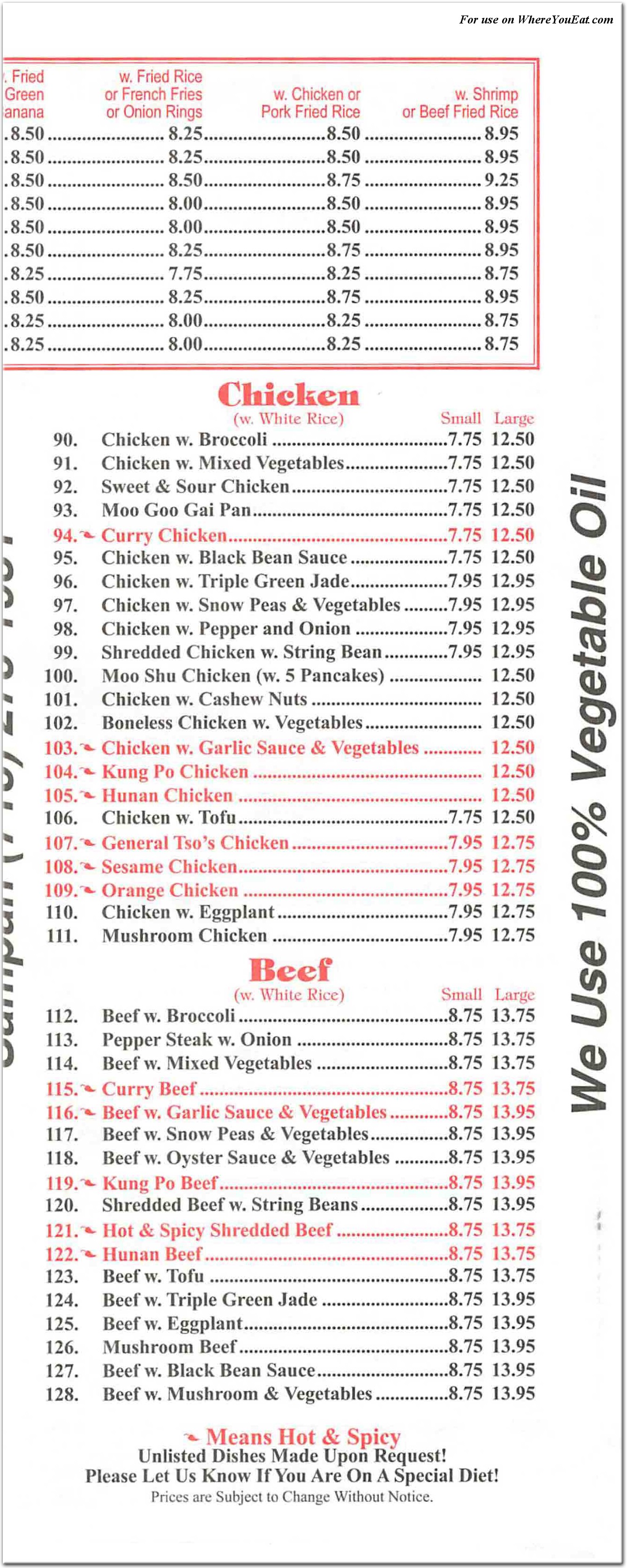 menu image