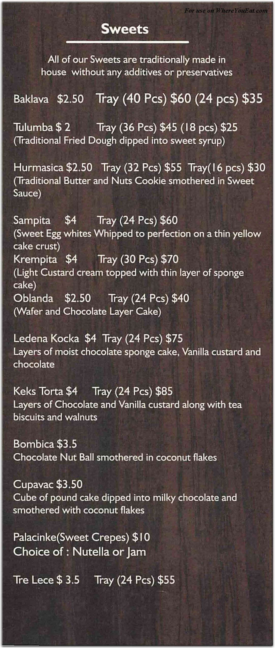 menu image