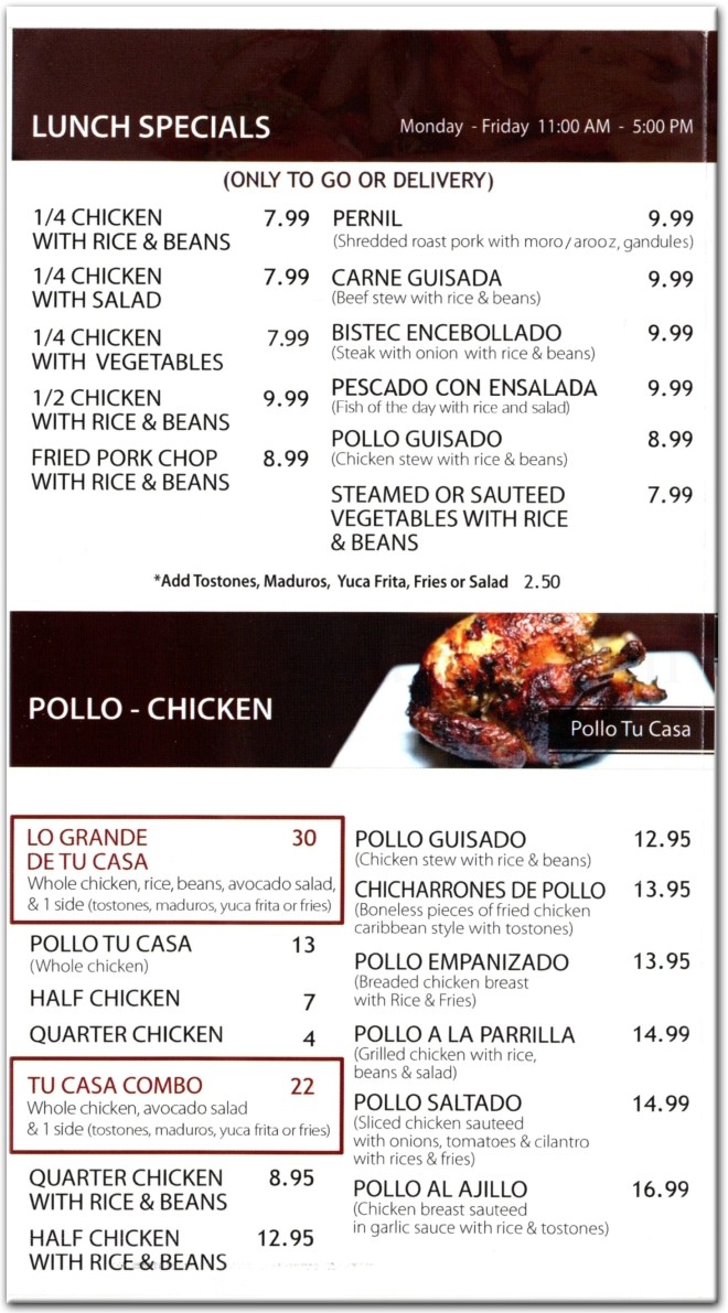 menu image