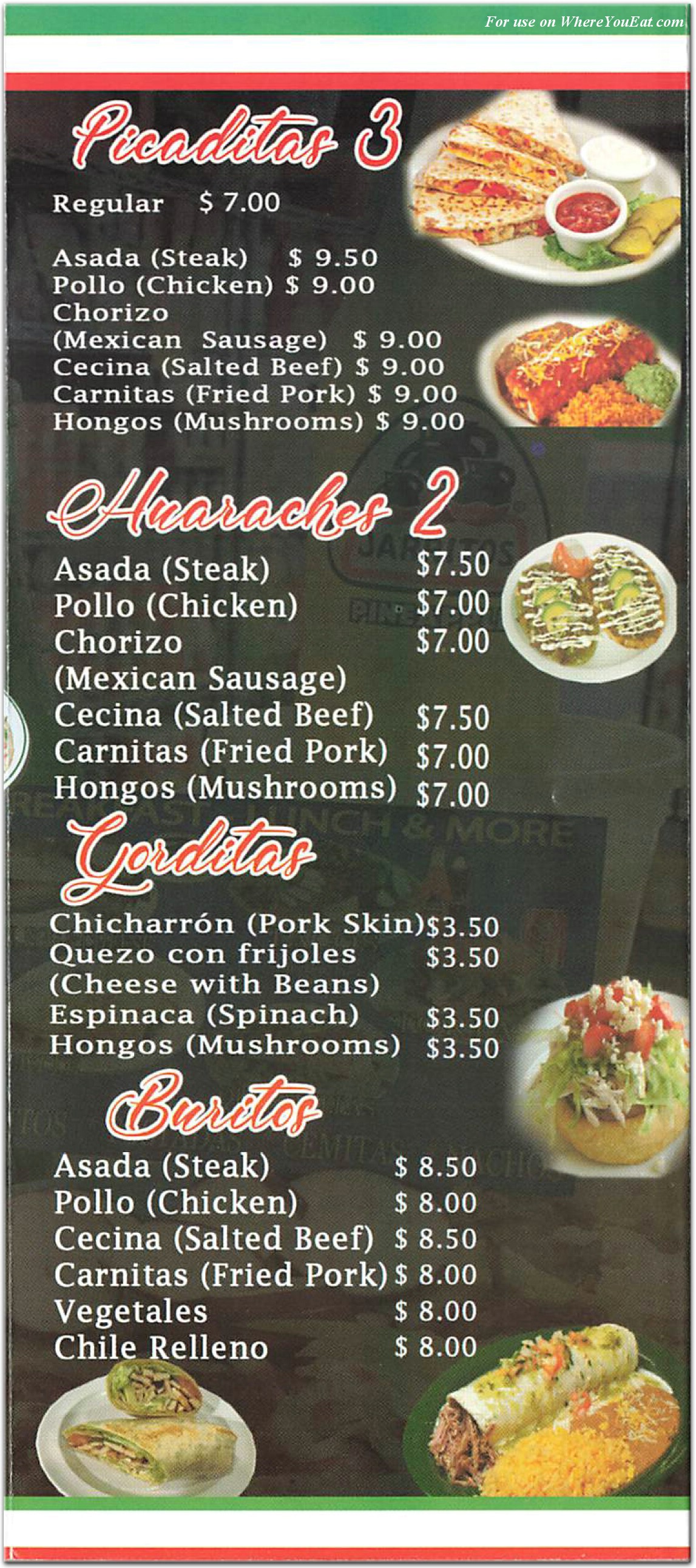 menu image