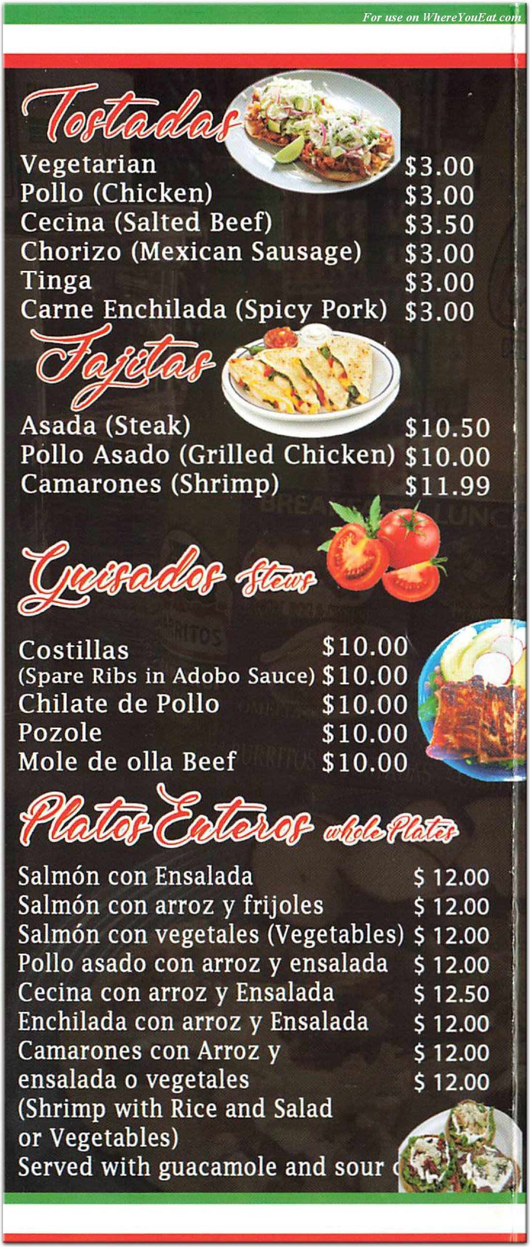 menu image