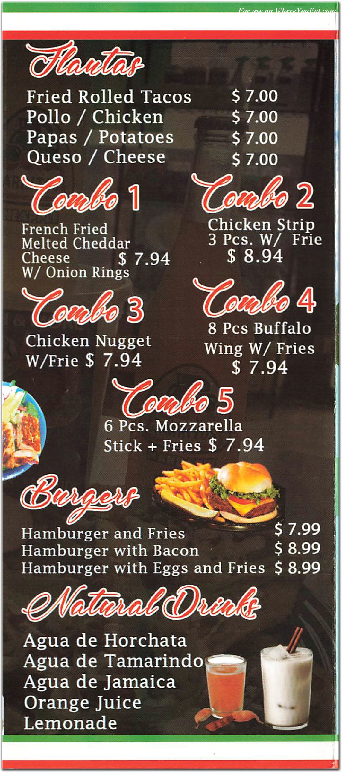 menu image