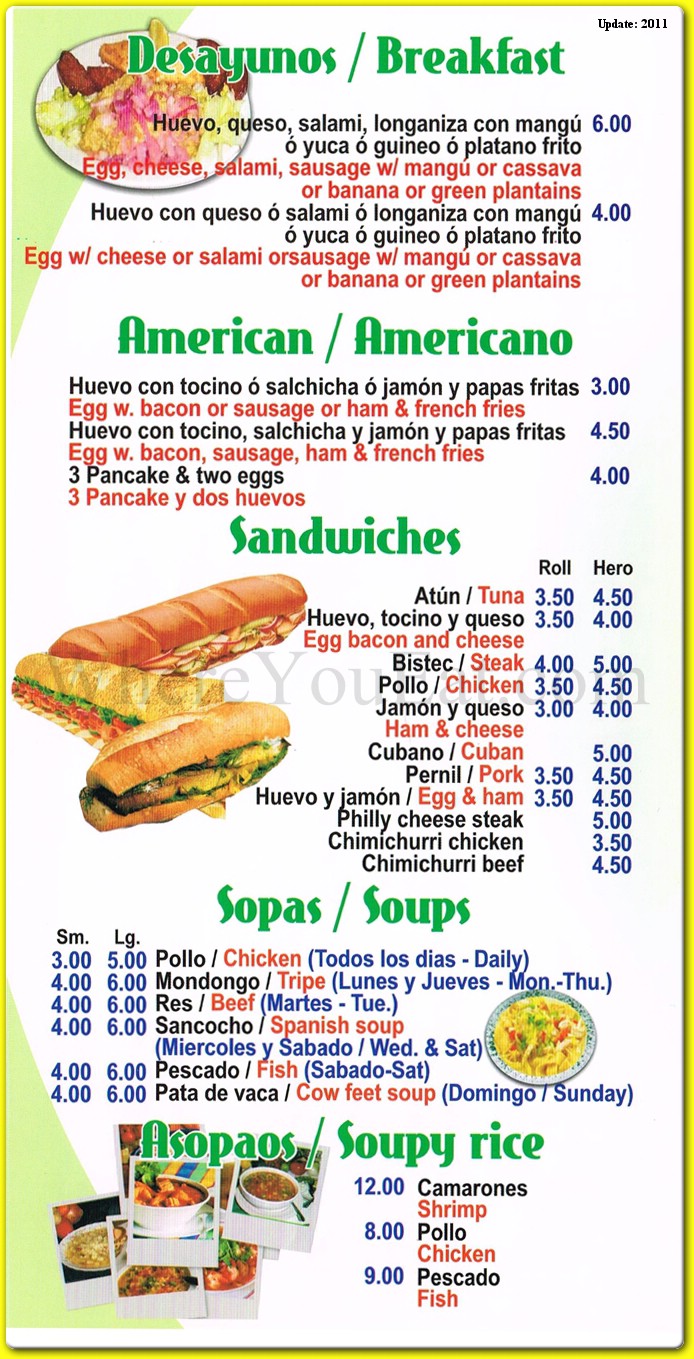 menu image