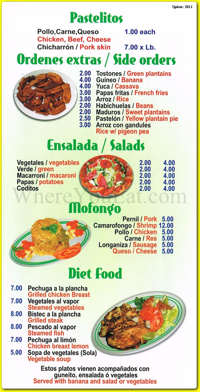 menu image