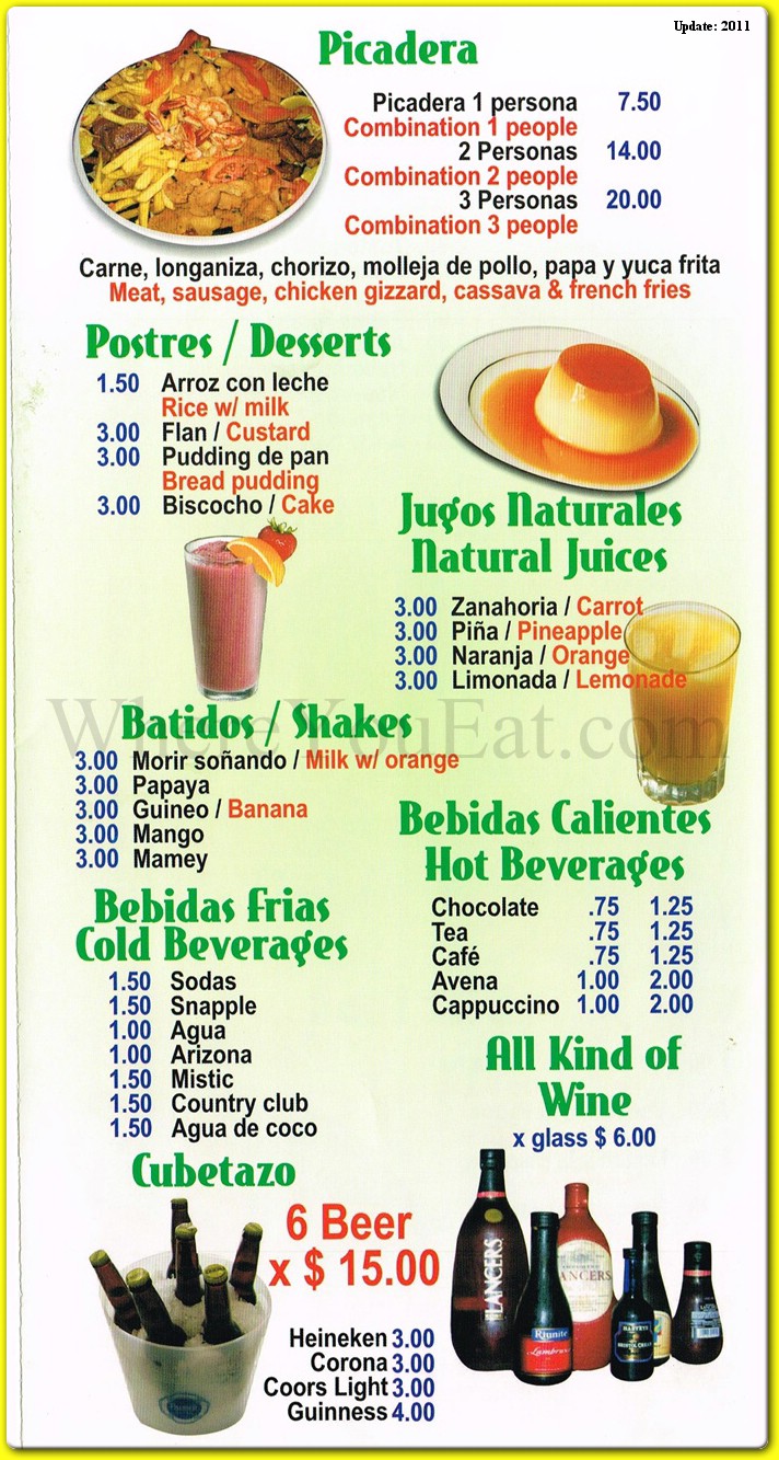 menu image