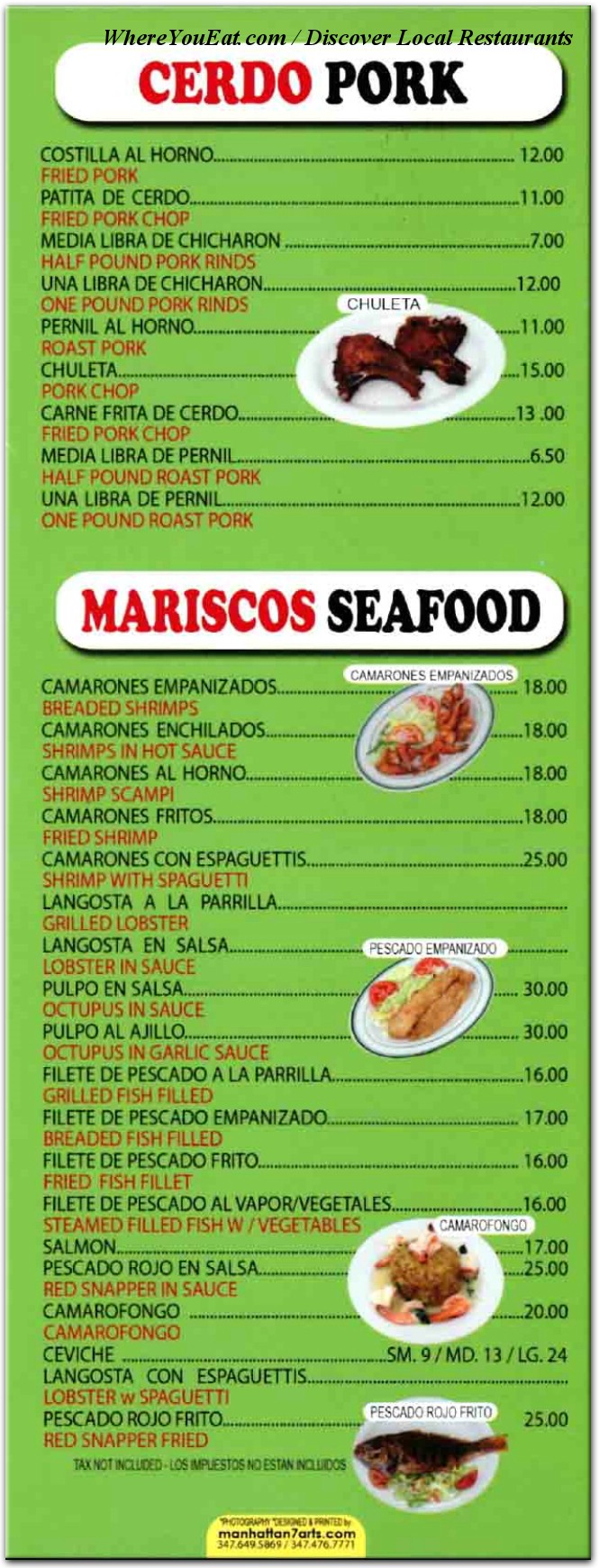 menu image