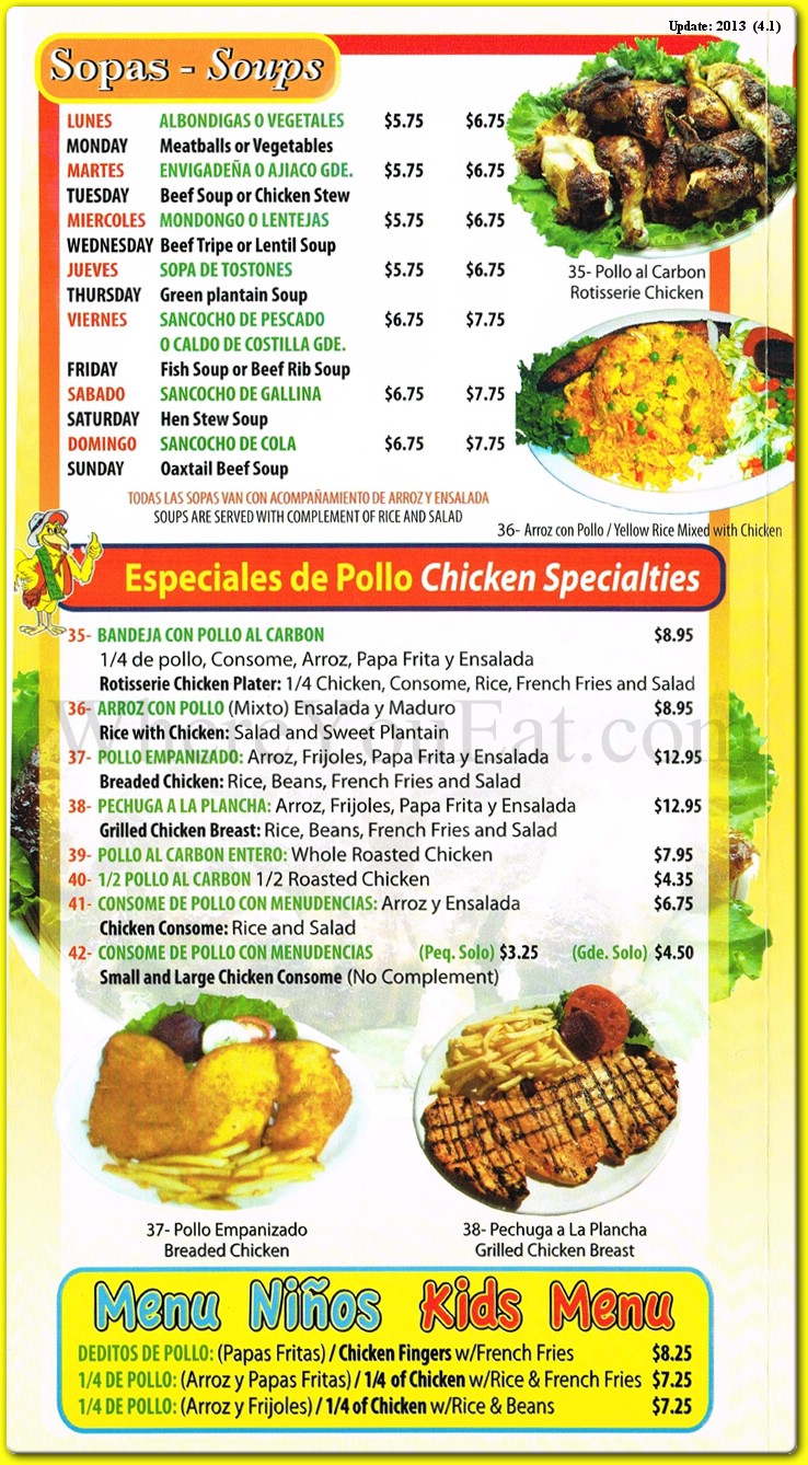 menu image