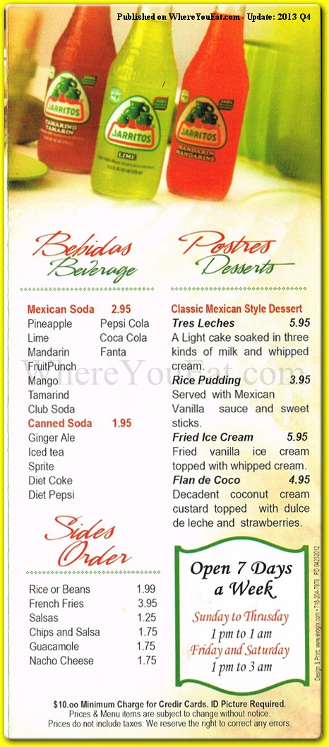 menu image