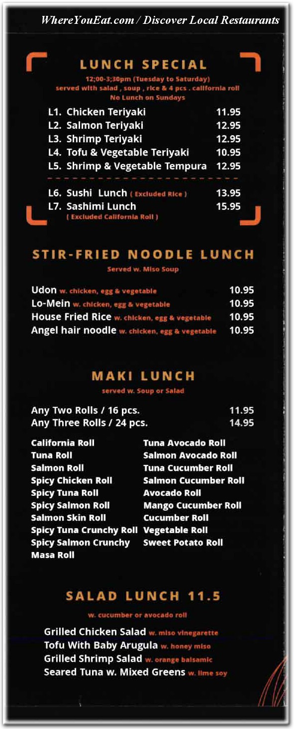 menu image