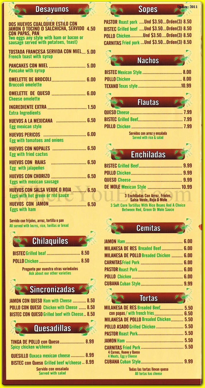 menu image