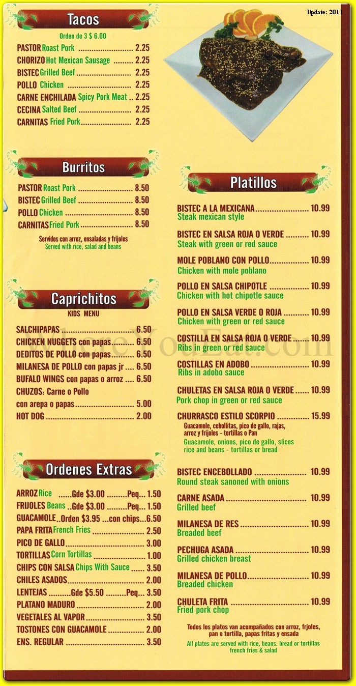 menu image