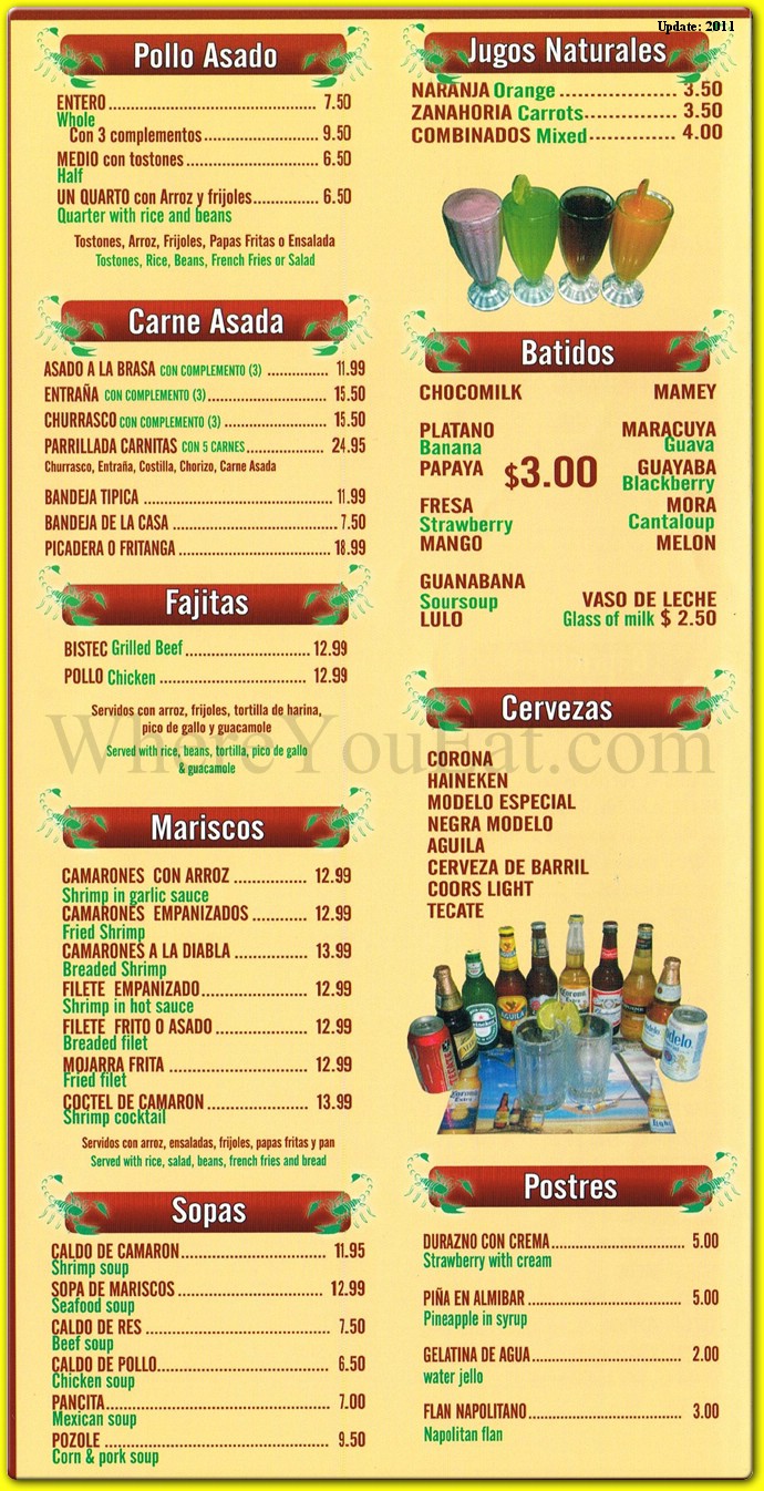 menu image