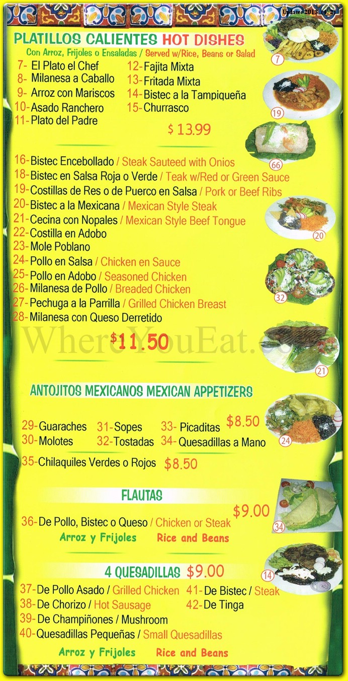 menu image