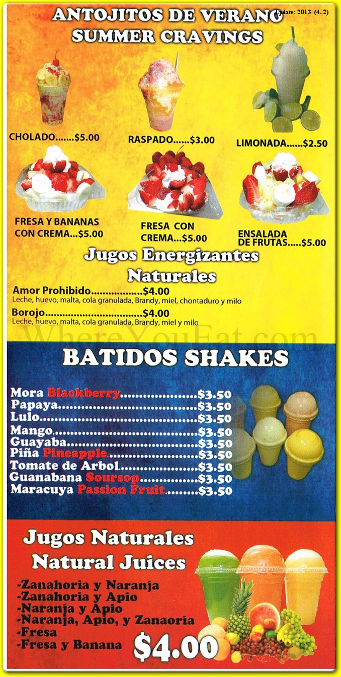 menu image