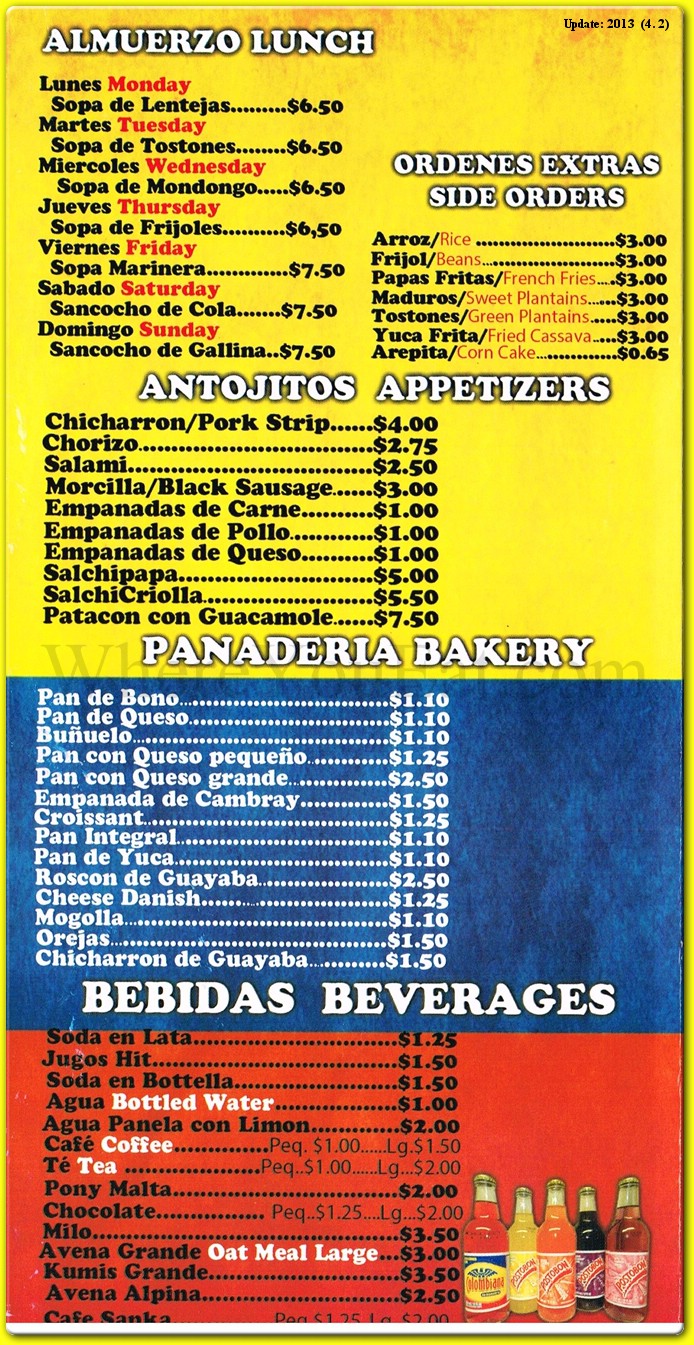 menu image