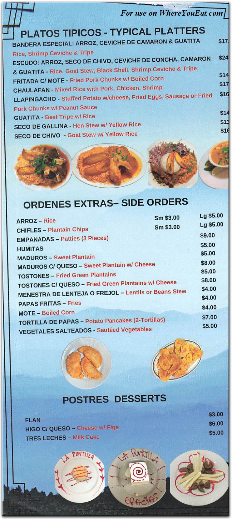 menu image