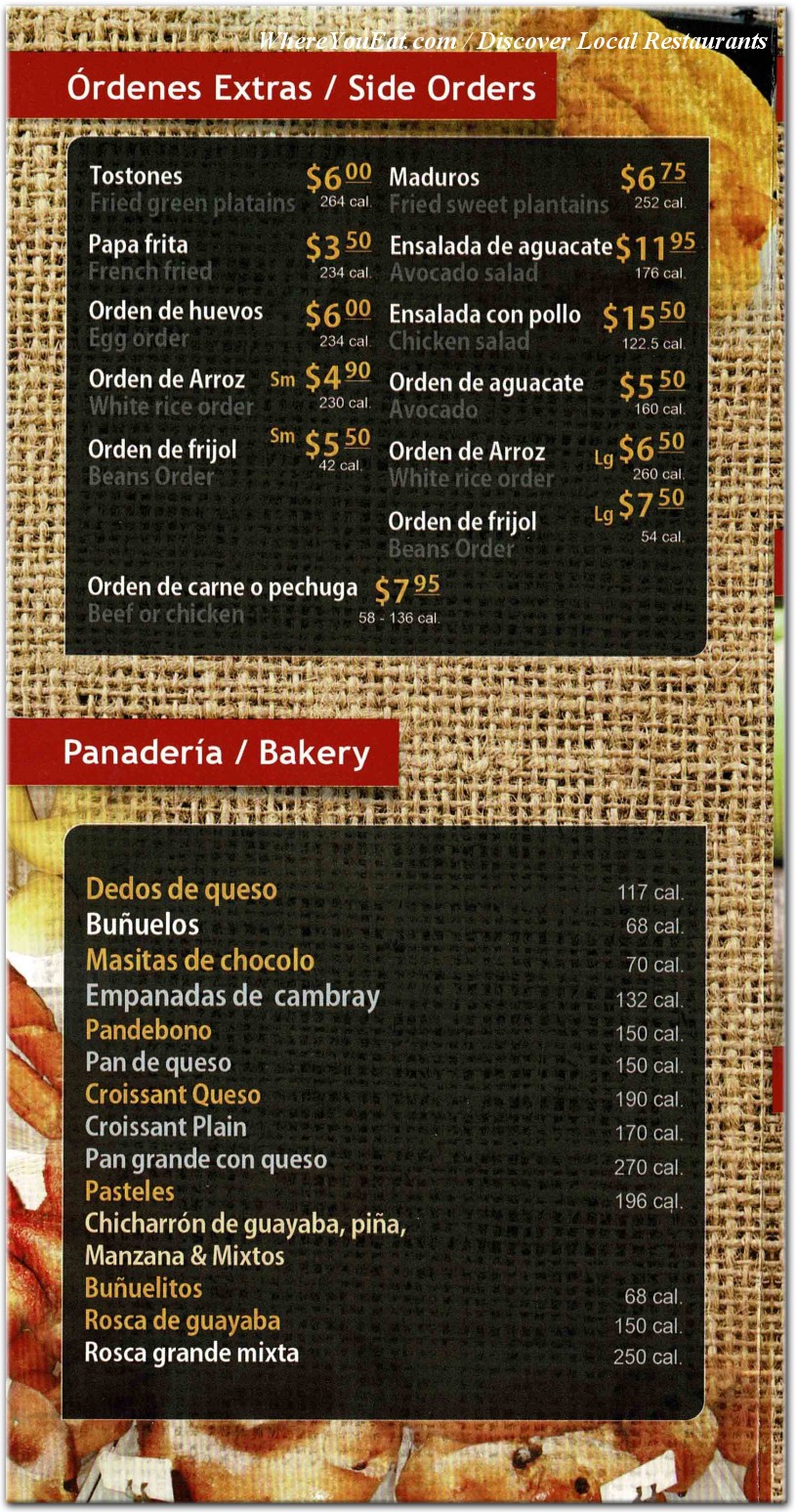 menu image