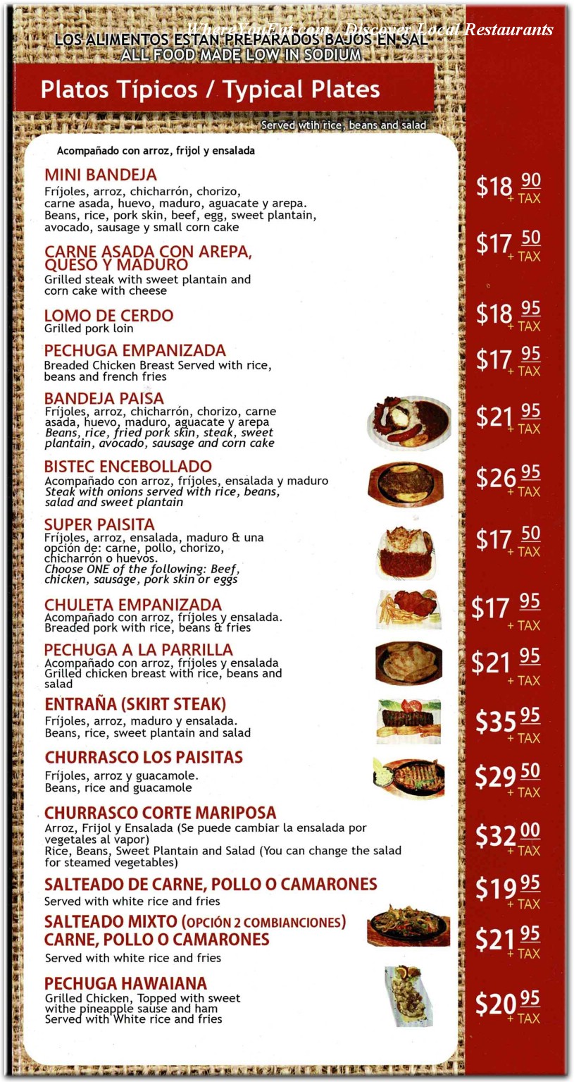 menu image