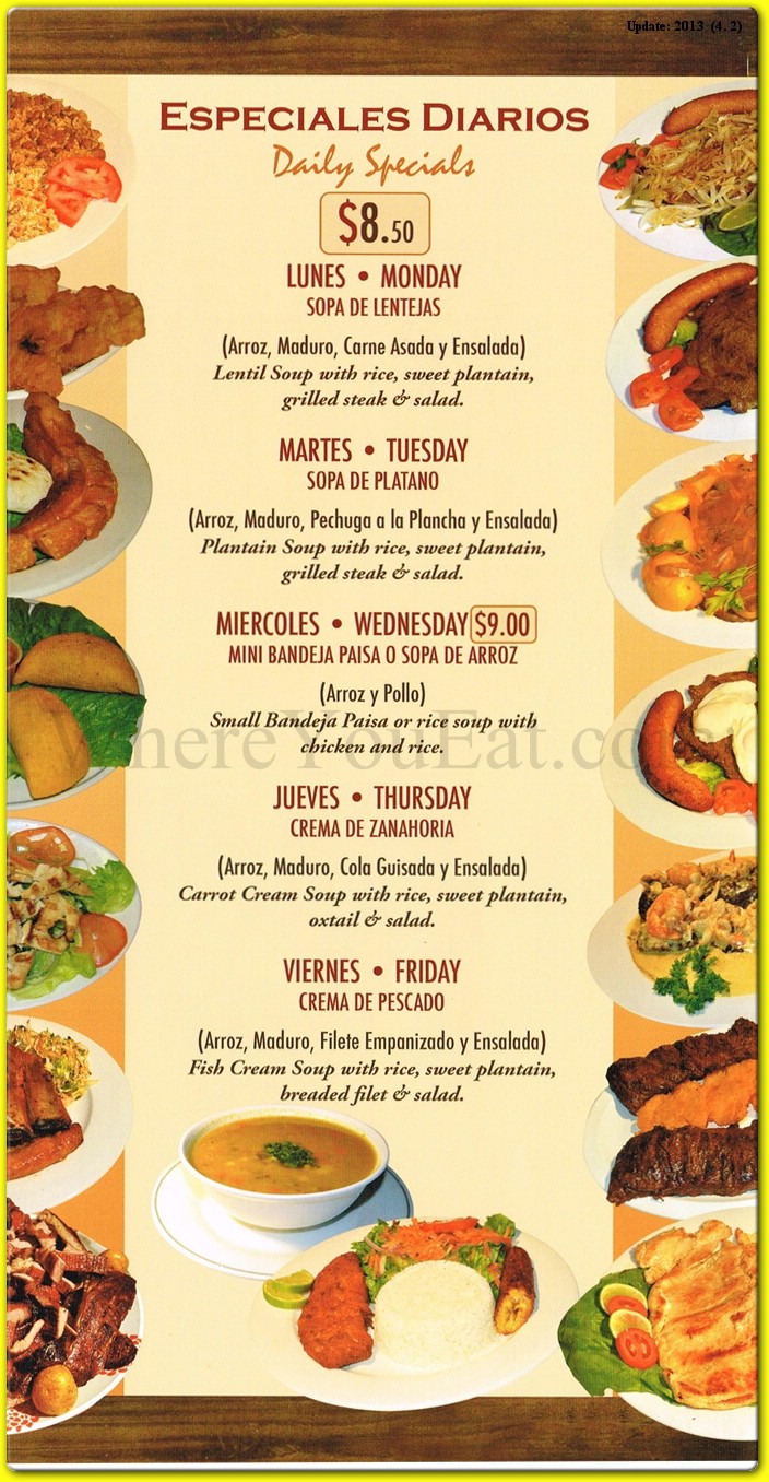 menu image