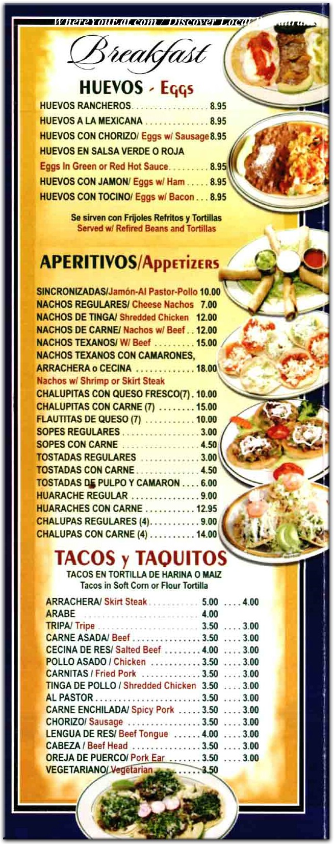 menu image