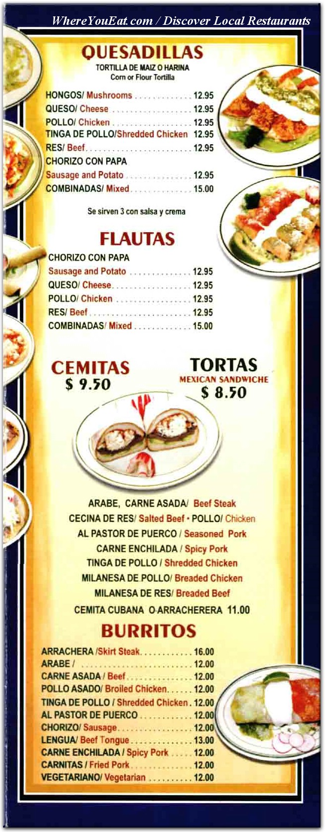 menu image