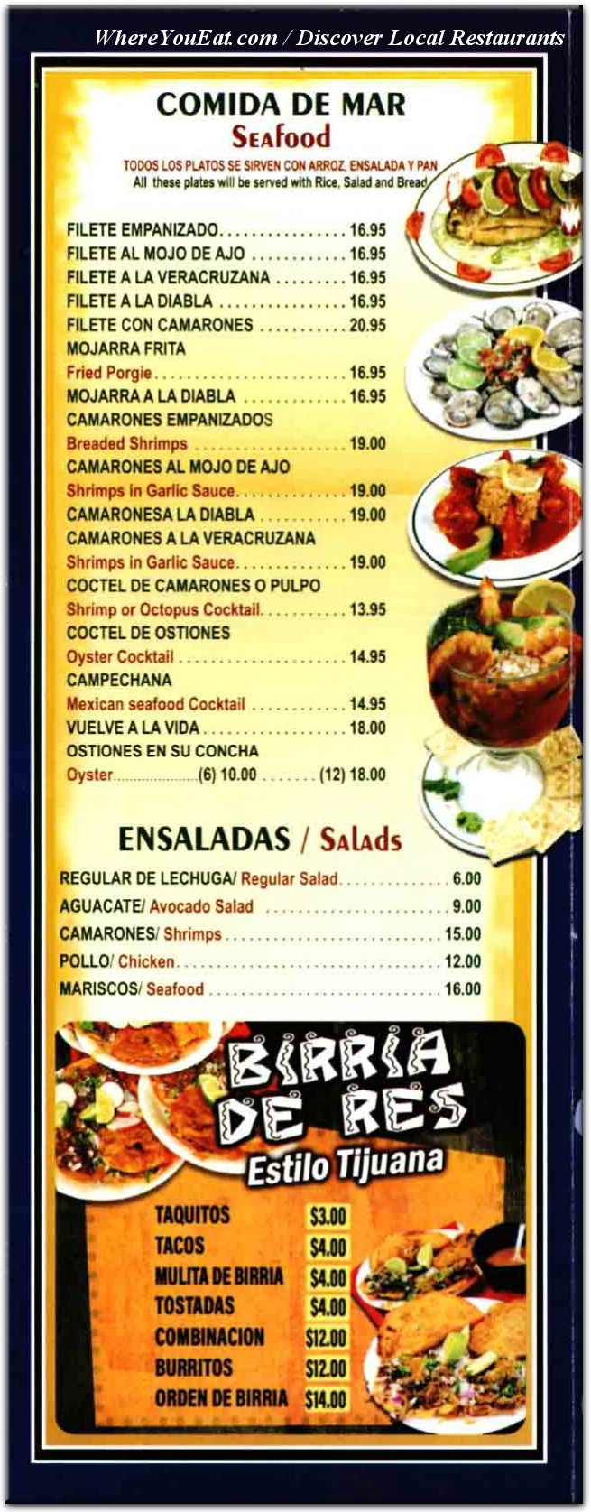 menu image