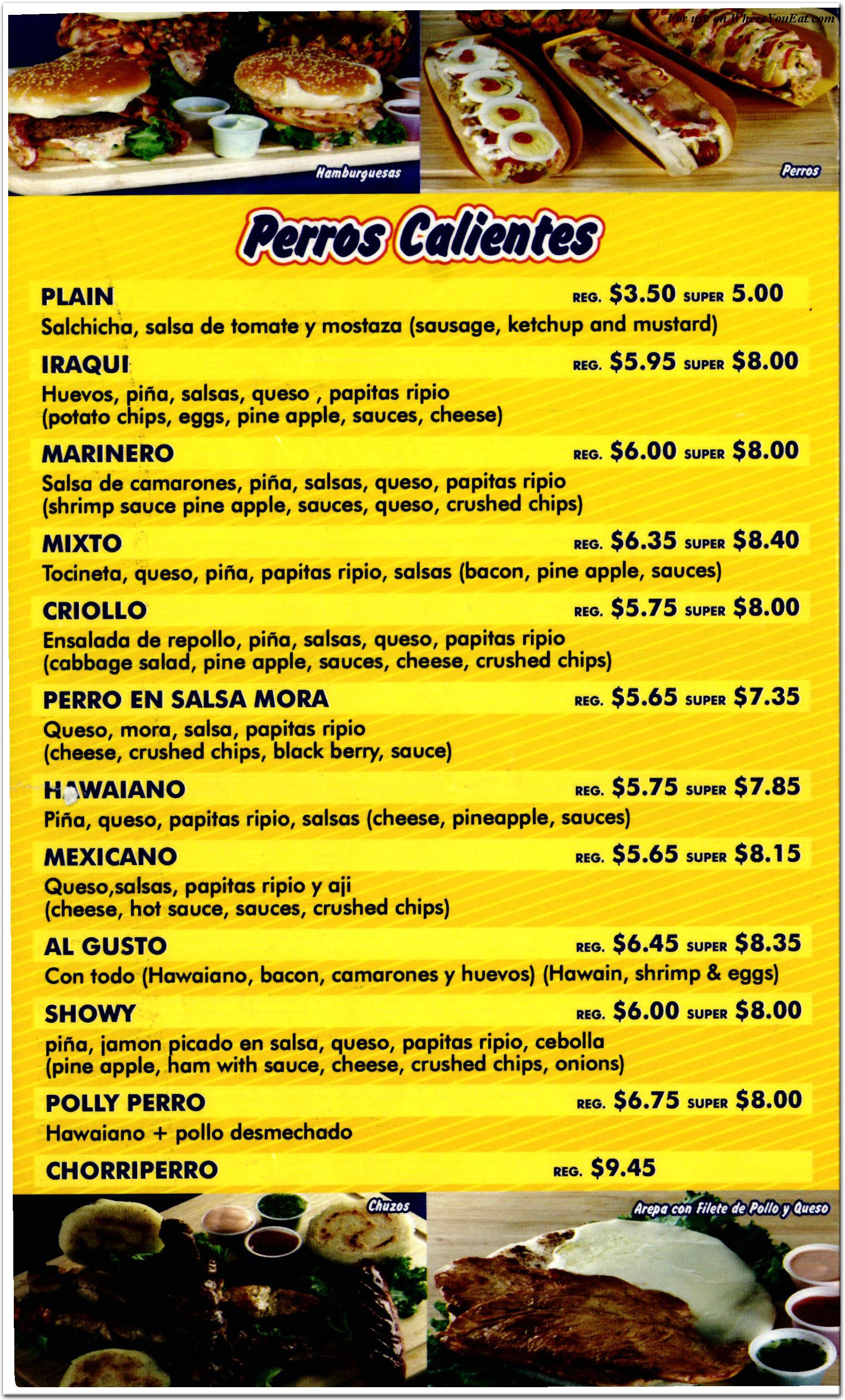 menu image