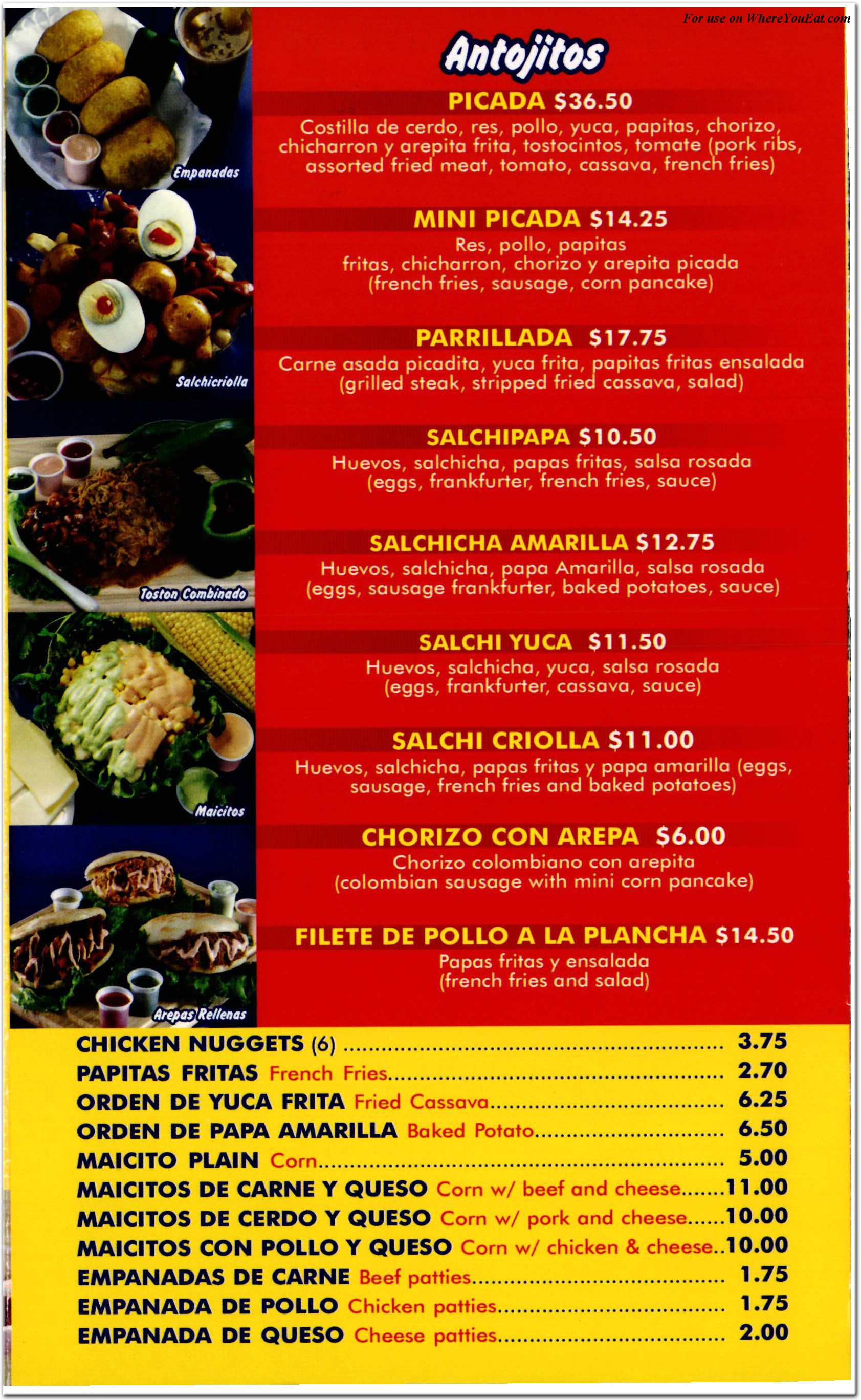 menu image