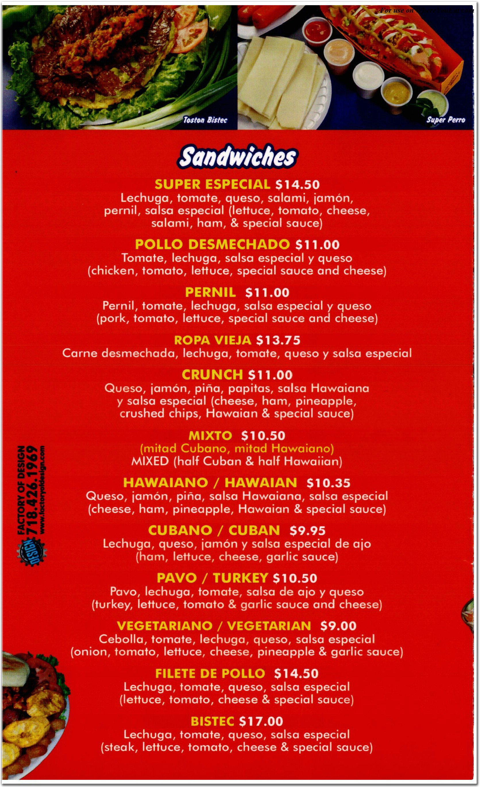 menu image