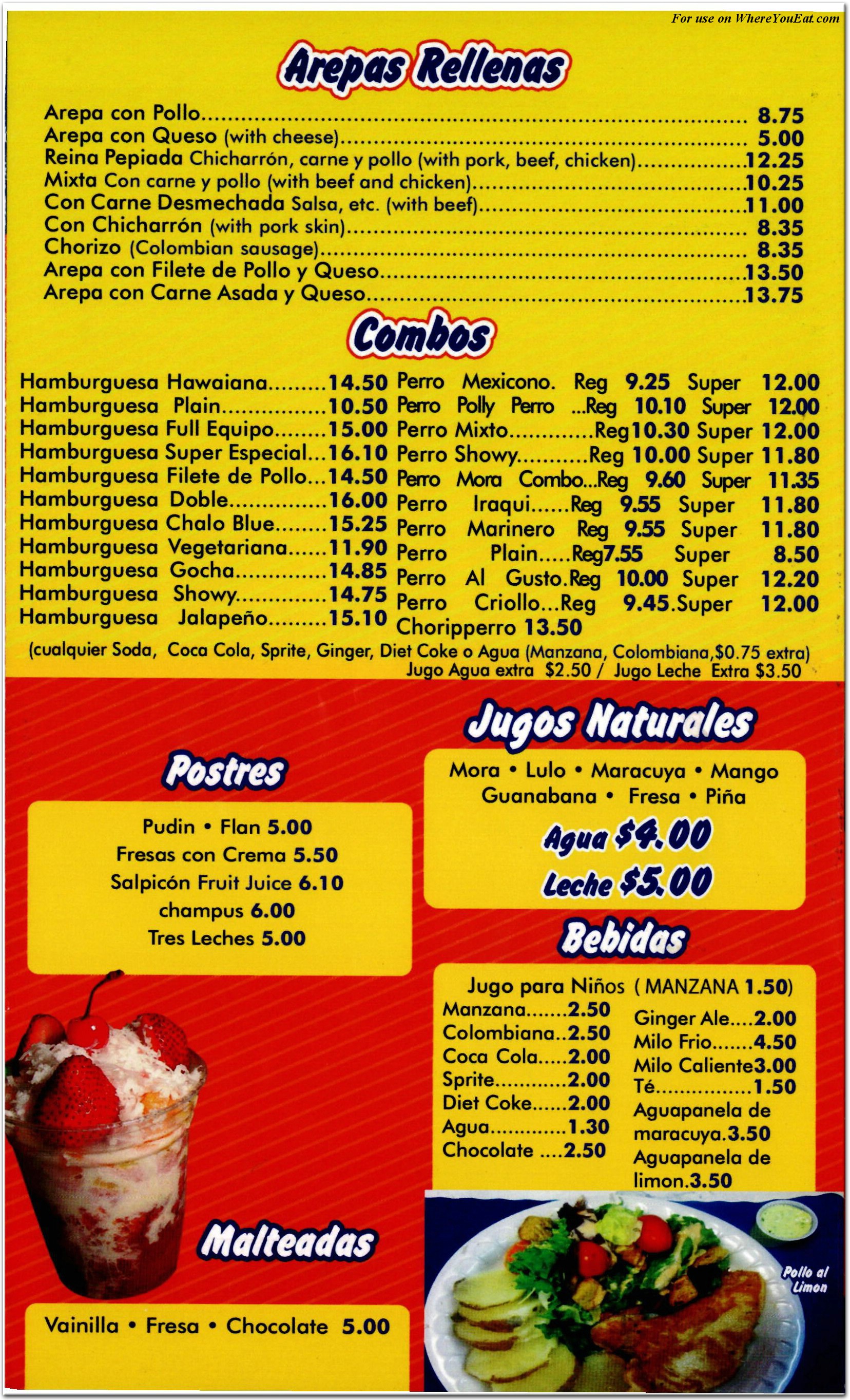 menu image