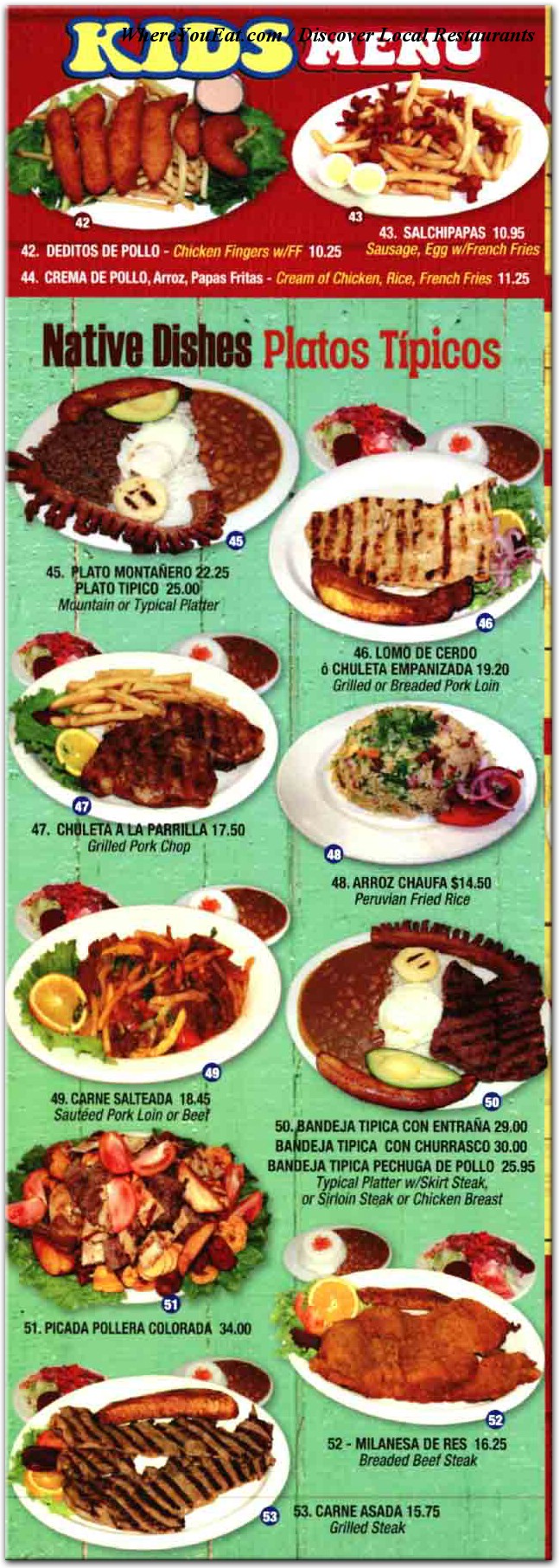 menu image