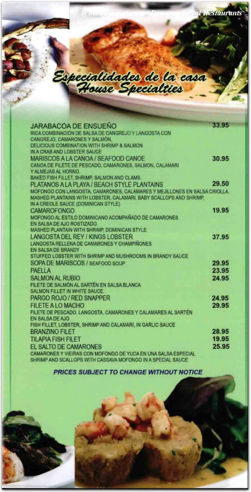 menu image